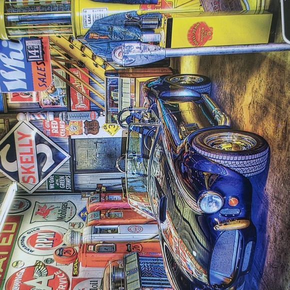 MASTERPIECES-750 Piece JEWEL OF THE GARAGE Interlocking Jigsaw Puzzle EUC - Picture 5 of 5